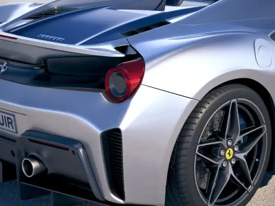 Ferrari 488 Pista Spider 2019 3D model
