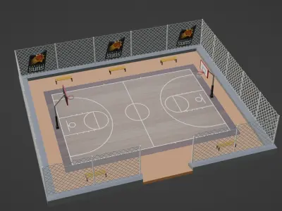 Basketball Stadium - Phoenix Suns Low-poly 3D model