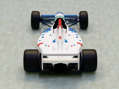 1993 Footwork FA14 Formula 1 3D model