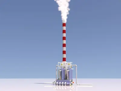 Refinery Industrial Furnace 01 3D model