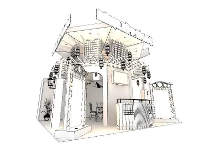 Philippines 6 x 6 Exhibition Booth 3D model