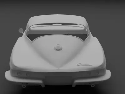 Stingray C2 coupe 1963-1967 3D print model