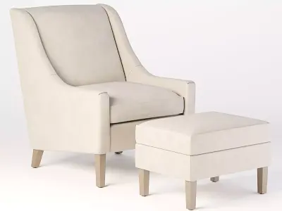 The Chrystie Chair Low-poly 3D model