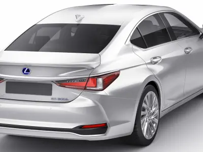 Lexus ES 2022 and F-Sport 3D model