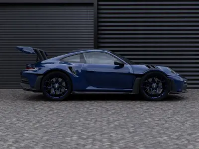 Industrial Warehouse Automotive Render Scene Textured 3D model 3D model