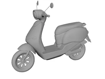 model moped scooter motobike 3D model