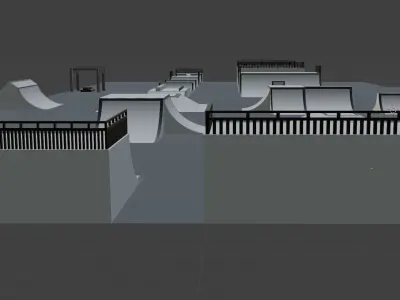 Beenleigh Bmx Park Low-poly 3D model