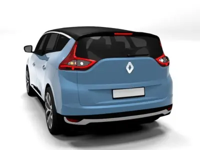 RENAULT GRAND SCENIC Low-poly 3D model