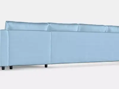 VIMLE 4-seat sofa with chaise longue 4 Low-poly 3D model