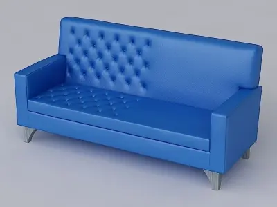 Sofa leather 3D model