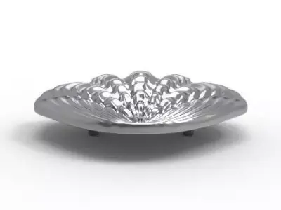 Shell-Shaped Shoe Ornament 3D print model