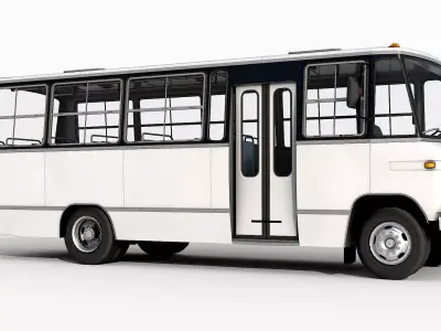 Mercedes-Benz 608 D Clean Version Low-poly 3D model