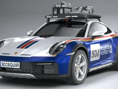 Porsche 911 Dakar 2023 3D model