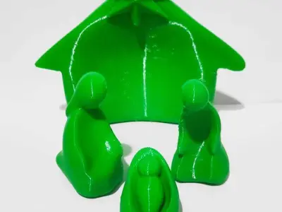 Holy Nativity - Manger Scene 3D print model