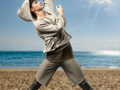 Mens sportswear 3D model