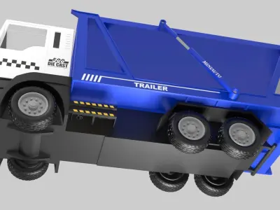 Toy car transporter 3D model