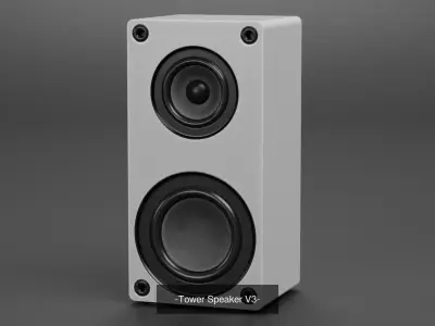 -Tower Speakers- 3D Model Collection