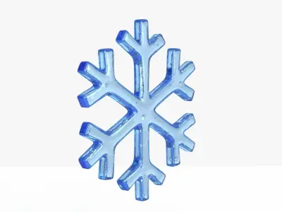 snowflake 3D model
