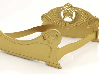 Bed Ornament Frame 6 - For CNC and Interior 3D model