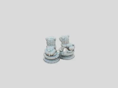 Figure Chinese Low-poly 3D model
