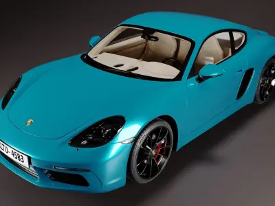 Porsche 718 Cayman S 3D model by bilbilc