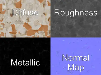 Noble Egyptian Sphinx Statue 3D model pack Low-poly 3D model