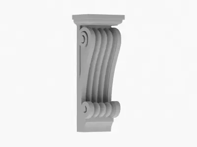 Scroll Corbel 52 - 3D Printable 3D model