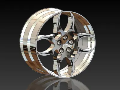 Alloy rims 3D model