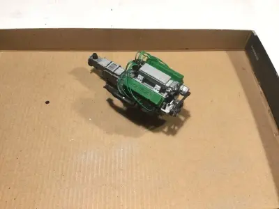 1-12 scale Chevrolet engine and transmision 3D print model