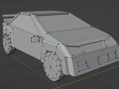 Low Poly Car Low-poly 3D model 37