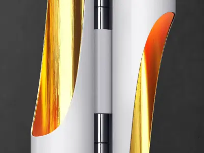 Floor lamp Coltrane WHITE 3D model