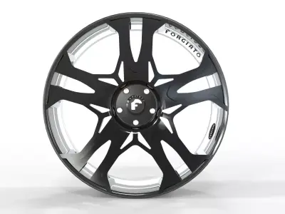 Forgiato C8 wheel rims 3D model