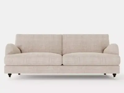 Howard Classic 3 5 Sits Soffa Beige Low-poly 3D model