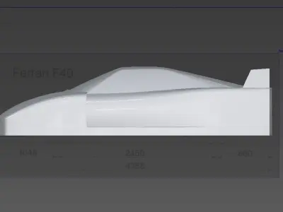 Ferrari F40 Day 3 fillet for complete the series of tutorial  3D model