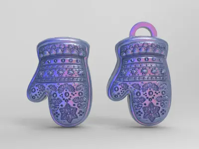 chritsmas cloves  3D print model
