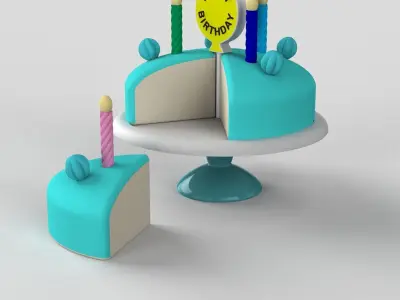 Birthday Cake 3D print model