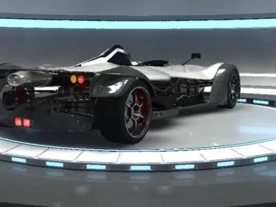 BAC Mono Formula Racing Sport Car 3D Model Low-poly 3D model