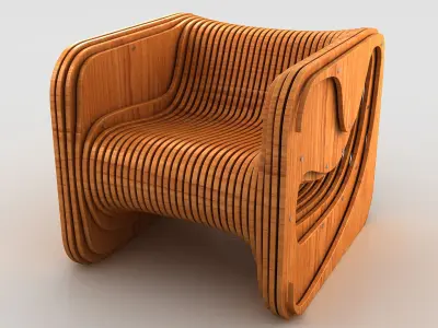Parametric Chair 01 3D model