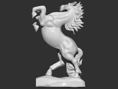Jumping Horse 3D print model