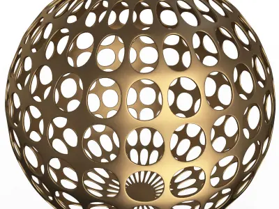 Sphere Ball 001 Low-poly 3D model