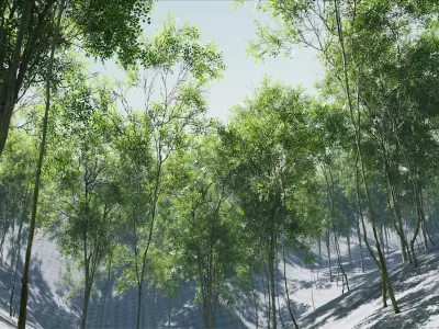 Small Vegetation pack for UE4 Low-poly 3D model