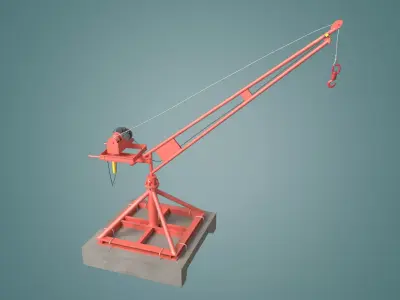 small crane 3D model