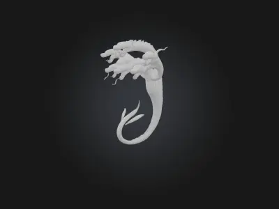 Hydra Low-poly 3D model