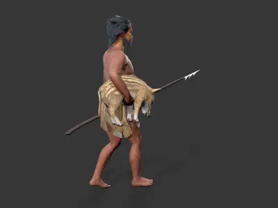 hominid Low-poly 3D model