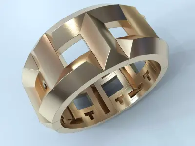 Tiffany ring sport women and men 3dmodel jewelry 3D print model