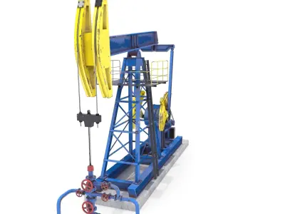 Oil Pumpjack 1 3D model