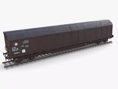 CFR Habis Sliding Door Wagon 339 Rail Car v1 3D model