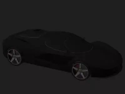sports car Low-poly 3D model buy