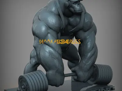 monkey hulk 3D print model