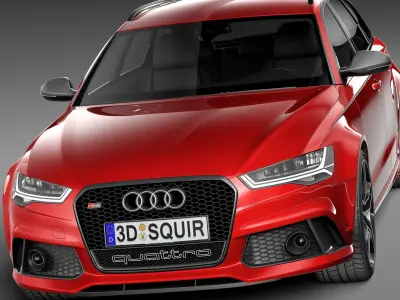 Audi RS6 Avant 2015 3D model